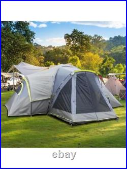 10 People Three Rooms Polyester Cloth Fiberglass Poles Camping Tents Family