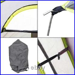 10 People Three Rooms Polyester Cloth Fiberglass Poles Camping Tents Family