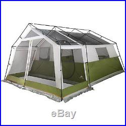 10 Person Camping Tent Front Screen Porch 14' x 13' Cabin Large Travel Green New