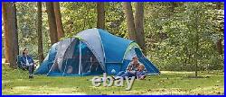10-Person Family Camping Tent, with 3 Rooms and Screen Porch
