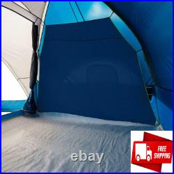 10-Person Family Camping Tent with 3 Rooms and Screen Porch EZ Setup w Mud Mat