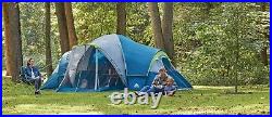 10 Person Family Camping Tent with 3 Rooms and Screen Porch Removable Fly