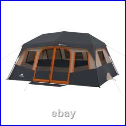 10 Person Instant Cabin Tent Camping Easy Setup Outdoor Tent With Gear Organizer