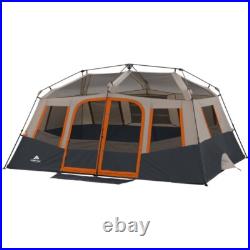 10 Person Instant Cabin Tent Camping Easy Setup Outdoor Tent With Gear Organizer