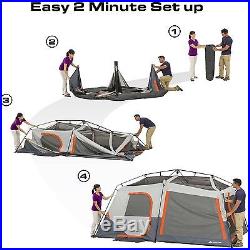10-Person Instant Cabin Tent with Light Ozark Trail 14' x 10' x 78 Camping