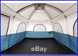 10 Person Man 2 Room Family Tent Camping Hiking Cabin RainFly Skylight 8 6 4 2