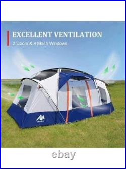 10 Person Tent AYAMAYA Waterproof Multi Room Large Family Camping Tents With