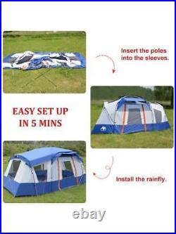 10 Person Tent AYAMAYA Waterproof Multi Room Large Family Camping Tents With