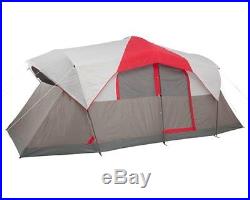 10 Person Tent Grey Coleman Ten Camping Outdoor Hiking Trail Camp Family Cabin
