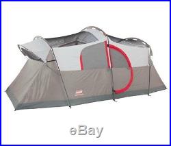 10 Person Tent Grey Coleman Ten Camping Outdoor Hiking Trail Camp Family Cabin