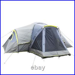 10 Person Three Rooms Polyester Cloth Fiberglass Poles Camping Tents Family Tent