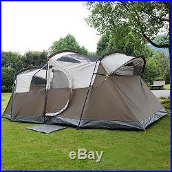10 Person Waterproof Camping Tent Double Layer Family Outdoor Hiking WithCarry Bag