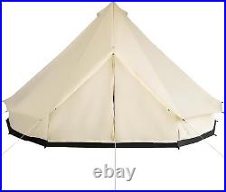 10-Person Yurt Tent Glamping Bell Tent with Spacious Interior Breathable W