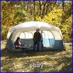 10 Persons Family Cabin Tent Large Ozark Trail Blue Sleeps 14 X 10 Outdoor Camp