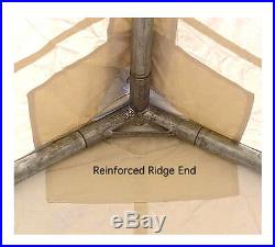 10 x 12 Canvas Wall Tent & 3 Rafter Angle Kit 10oz Water/Mildew Treated Canvas