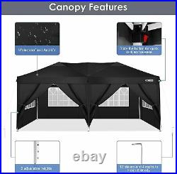 10'x 20' Pop Up Party Beach Tent Folding Canopy Tent withCarrying Case Heavy Duty%