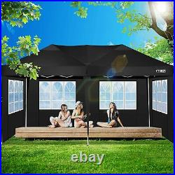 10'x 20' Pop Up Party Beach Tent Folding Canopy Tent withCarrying Case Heavy Duty%