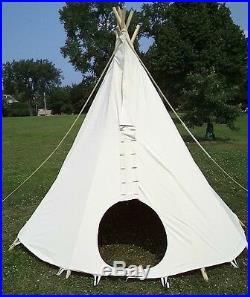 10ft. Diameter tipi, teepee, or tepee-100% cotton duck Outdoor/Indoor tent (1)