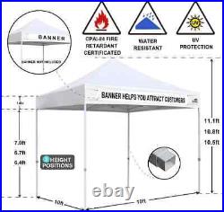 10x10' Outdoor Ez Pop Up Party Tent Patio Weeding Canopy Instant Shade Shelter