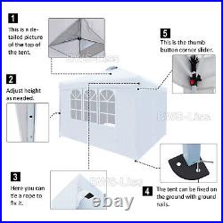 10x10ft Commercial Pop UP Canopy Party Tent Folding Waterproof Gazebo Heavy Duty
