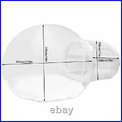110V PVC House Backyard Camping Inflatable Bubble Tent with Blower 3M2.4M