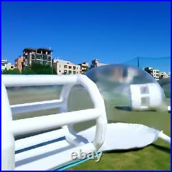 110V PVC House Backyard Camping Inflatable Bubble Tent with Blower 3M2.4M