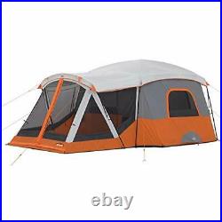 11 Person Family Cabin Tent with Screen Room Orange