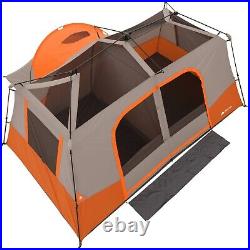 11-Person Instant Cabin Tent with Private Room Orange/Gray