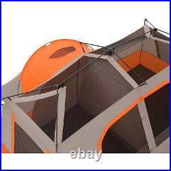 11-Person Instant Cabin Tent with Private Room Orange/Gray