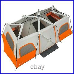 12 Person 18 X 10 Instant Cabin Tent With Integrated Led Light Camping Outdoor NEW