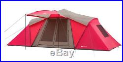 12 Person 21 x 10 Camping Family Tent with Awning Red