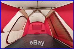 12 Person 21 x 10 Camping Family Tent with Awning Red