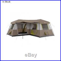 12 Person 3 Room Family Instant Cabin Tent Outdoor Camping Large Rainfly Canvas