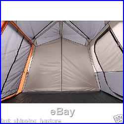 12 Person Camping Tent 3 Room Ozark Trail Instant Cabin