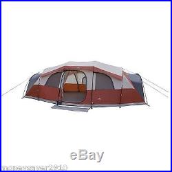 12 Person Camping Tent 3 Room Waterproof Hiking Family Shelter Cabin