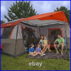 12 Person Instant Cabin Tent 3 Room Outdoor Camping Canopy Shelter 16'x16