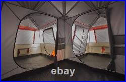 12 Person Instant Cabin Tent 3 Room Outdoor Camping Canopy Shelter 16'x16