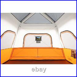 12 Person Instant Cabin Tent Family Camping with Integrated LED Lights 3 Rooms
