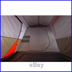 12 Person Large Camping Tent 3 Rooms Hiking Family Cabin Trail Hunting Red NEW