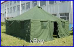 12 person military army tent camping hunting double layer waterproof 16'x16