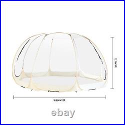 12ftx12ft Outdoor Instant Tent Shelter Bubble Tent Rain Tent Shelter 8-10 Person