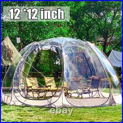 12ftx12ft Outdoor Instant Tent Shelter Bubble Tent Rain Tent Shelter 8-10 Person