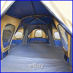 14 Person 20' x 20' Base Camp Family Cabin Tent 4 Rooms Hiking Camping