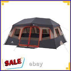 14 x 10 Orange Instant Cabin Tent 10 Person 2 Rooms Outdoor Shelter Camping