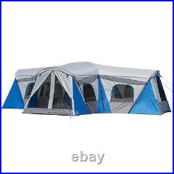 16-Person 3-Room Family Cabin Tent, with 3 Entrances