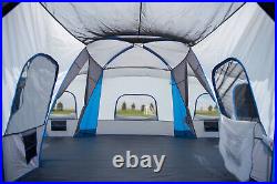 16-Person 3-Room Family Cabin Tent with 3 Entrances 230 Square Feet