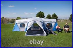 16-Person 3-Room Family Cabin Tent with 9 Windows 3 Entrances Outdoor Camping US