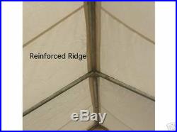 16 x 20 Canvas Wall Tent & 4 Rafter Angle Kit 10oz Water/Mildew Treated Canvas