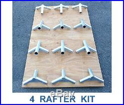 16 x 20 Canvas Wall Tent & 4 Rafter Angle Kit 10oz Water/Mildew Treated Canvas