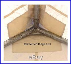 16 x 24 Canvas Wall Tent & 5 Rafter Angle Kit 10oz Water/Mildew Treated Canvas